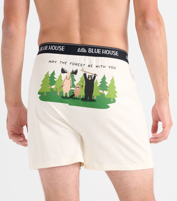 Little Blue House May The Forest Men's Boxer Short